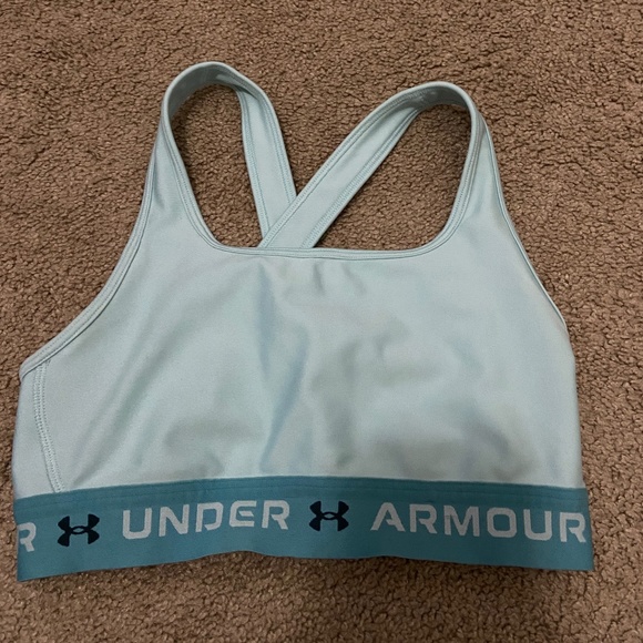 Under Armour Mid Cross-back Sports Bras (2) - Picture 1 of 4
